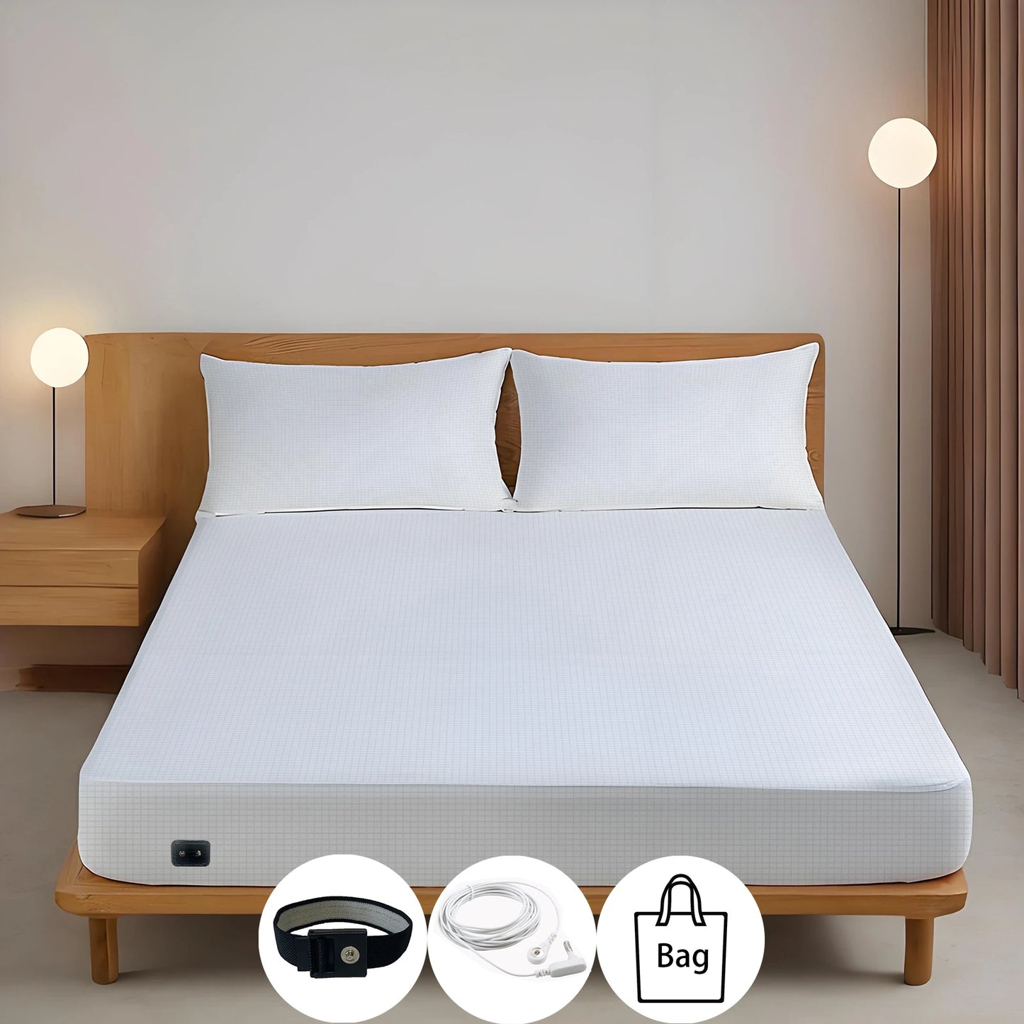 10% Silver Conductive Grounded Bedsheets