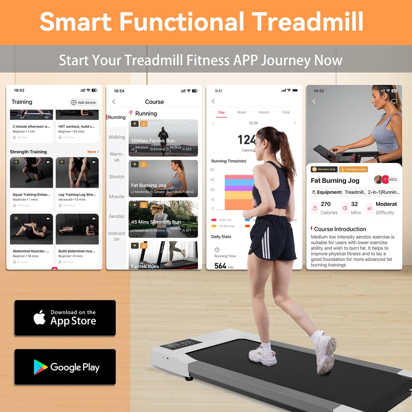 Treadmill Walking pad W/ Remote