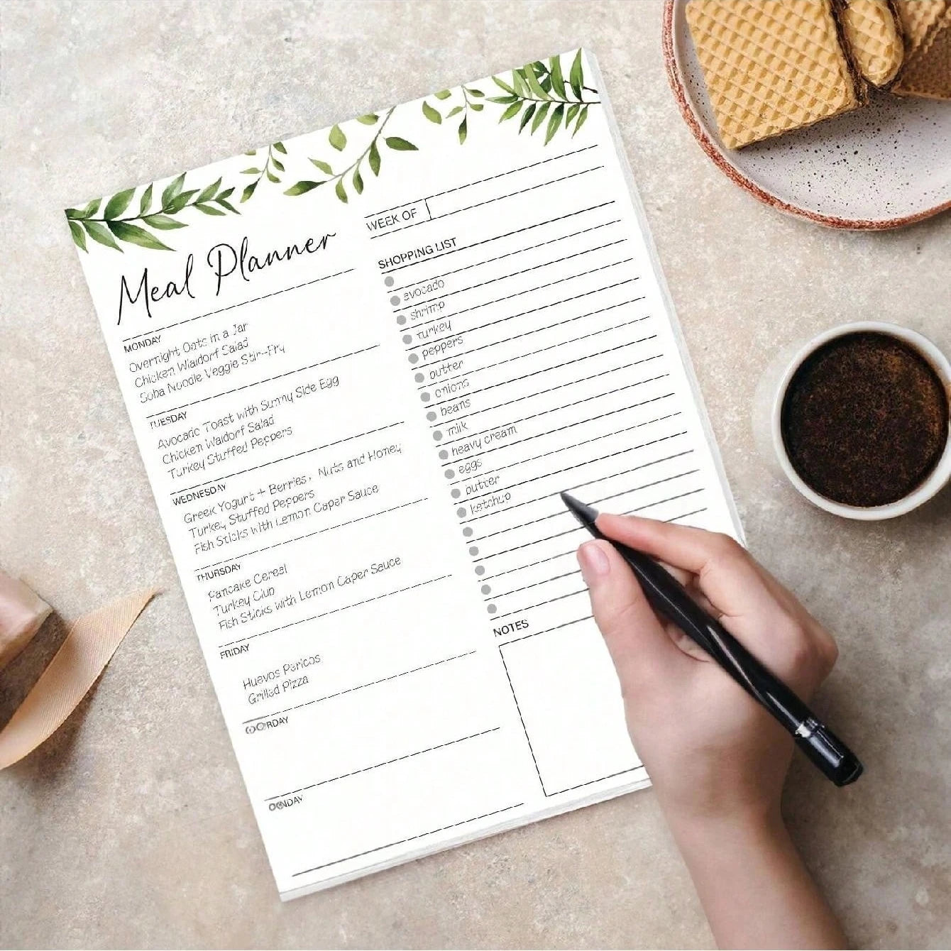 Magnetic Weekly Meal Planner
