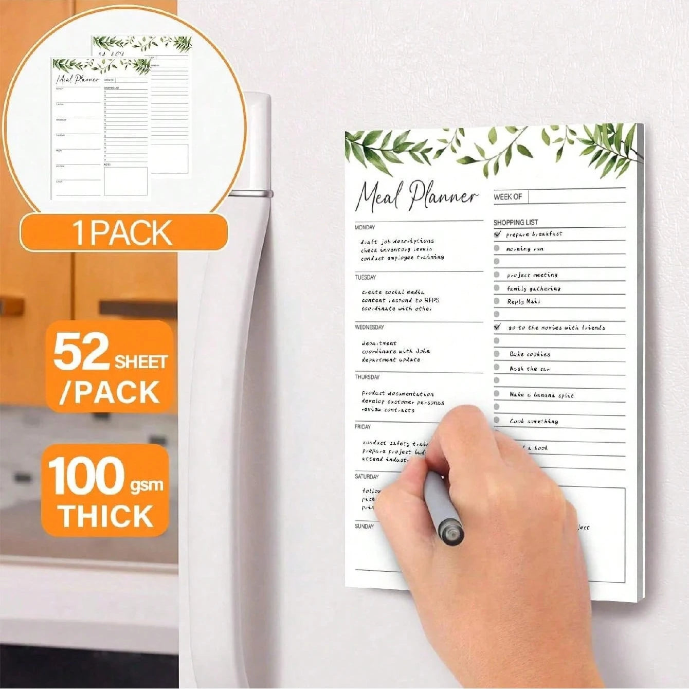 Magnetic Weekly Meal Planner