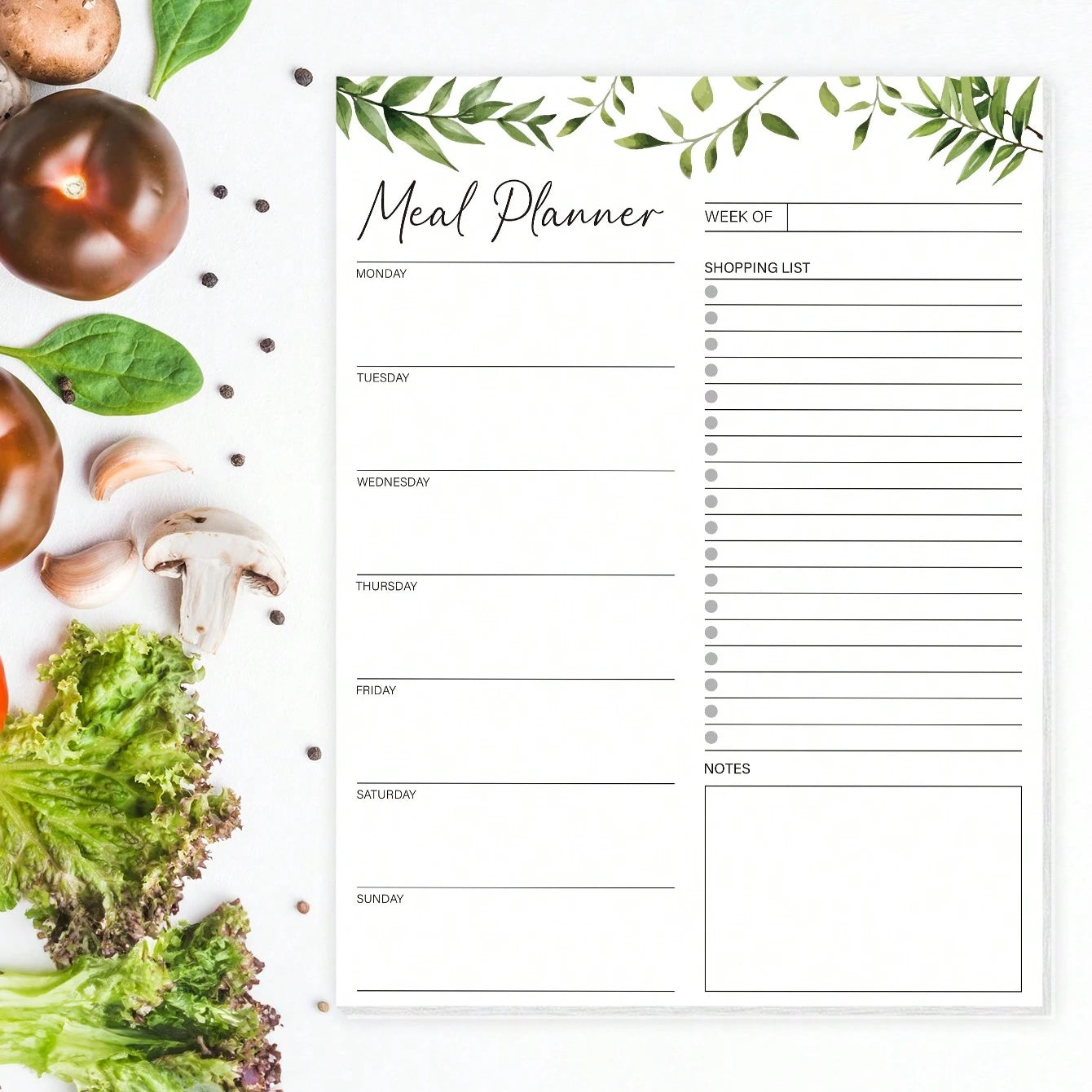 Magnetic Weekly Meal Planner