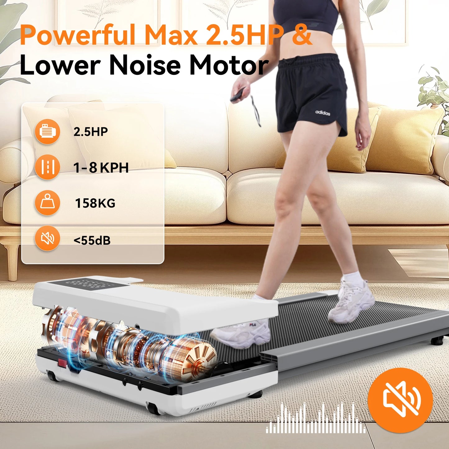 Treadmill Walking pad W/ Remote