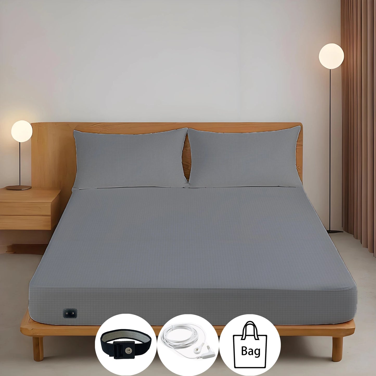 10% Silver Conductive Grounded Bedsheets