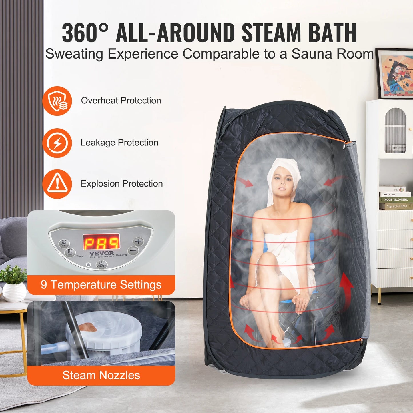 Compact Portable Steam Sauna Tent