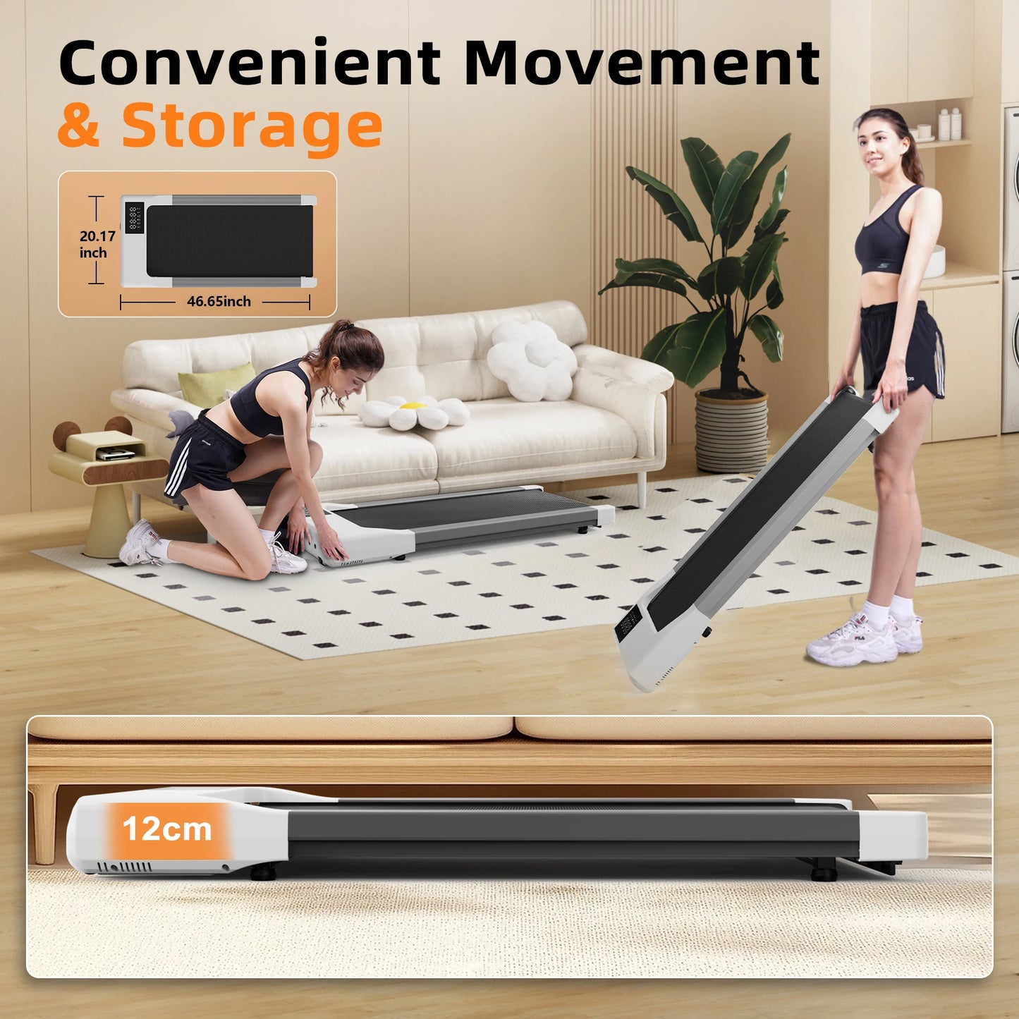 Treadmill Walking pad W/ Remote
